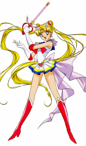 Super Sailor Moon with her sword